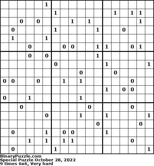 Binary Puzzle