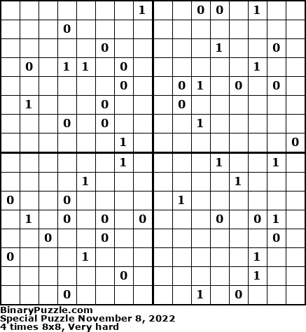 Binary Puzzle