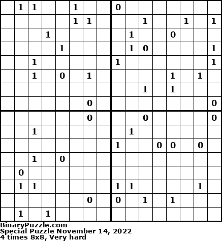 Binary Puzzle
