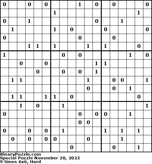 Binary Puzzle