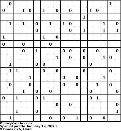 Binary Puzzle