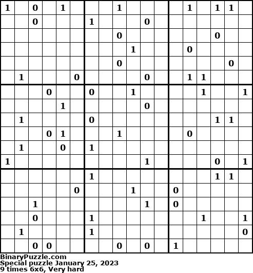 Binary Puzzle