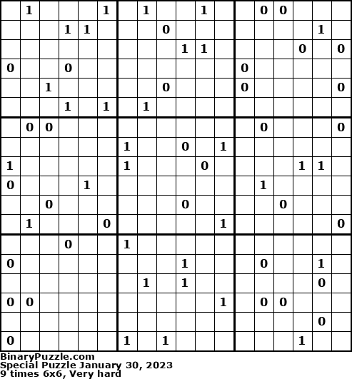 Binary Puzzle