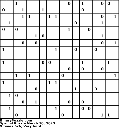 Binary Puzzle