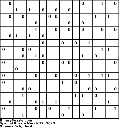 Binary Puzzle