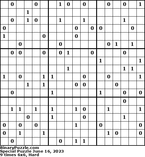 Binary Puzzle