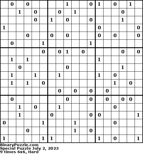 Binary Puzzle