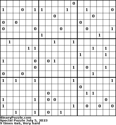 Binary Puzzle