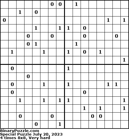 Binary Puzzle