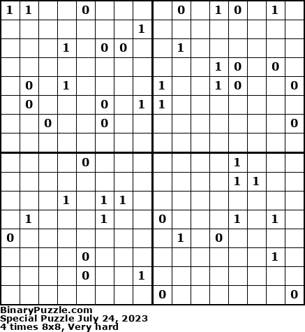 Binary Puzzle