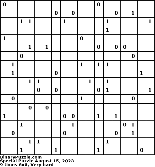 Binary Puzzle