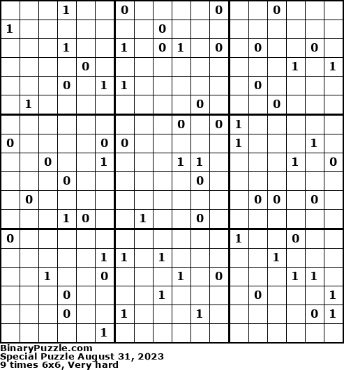 Binary Puzzle