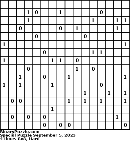 Binary Puzzle