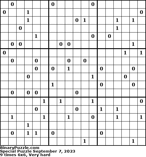 Binary Puzzle