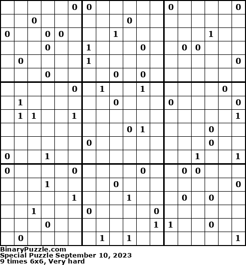 Binary Puzzle