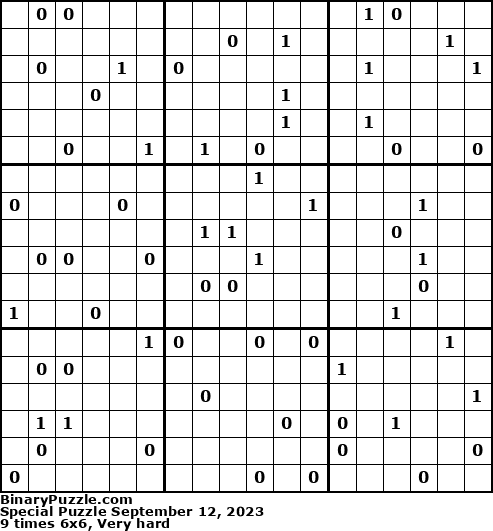 Binary Puzzle