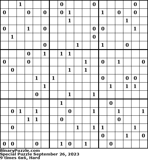 Binary Puzzle