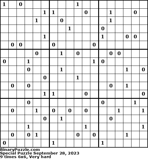 Binary Puzzle