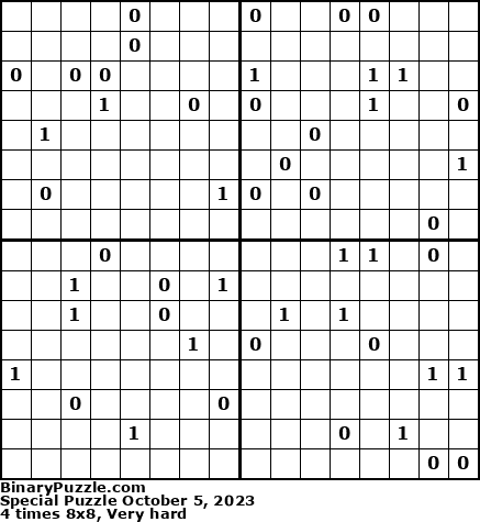 Binary Puzzle
