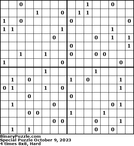 Binary Puzzle