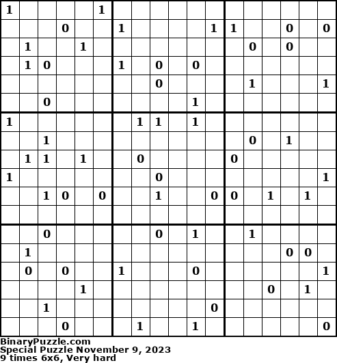 Binary Puzzle