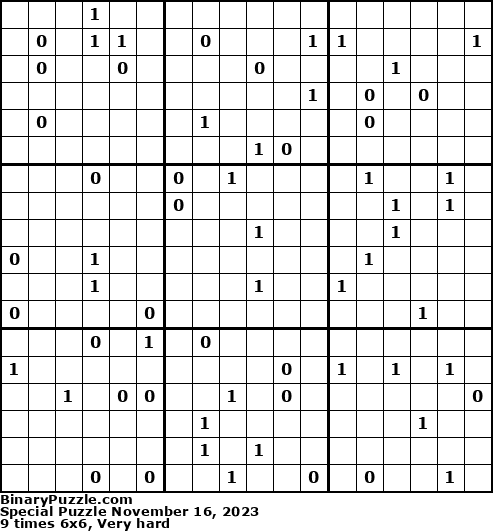 Binary Puzzle