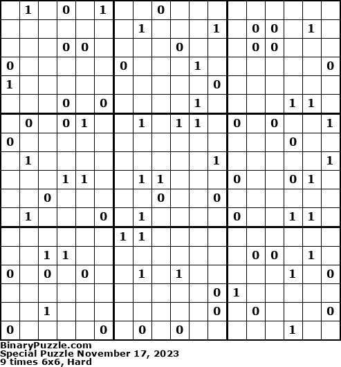 Binary Puzzle