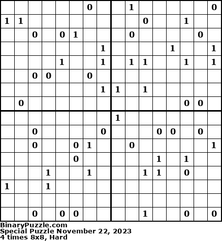 Binary Puzzle