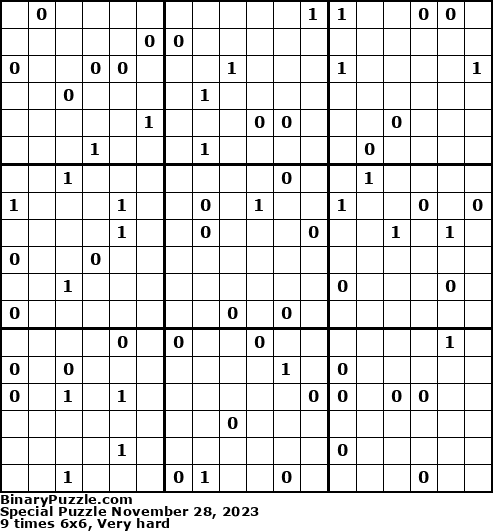 Binary Puzzle