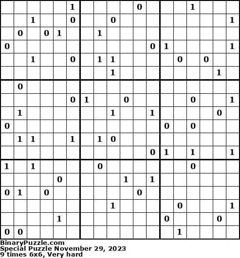 Binary Puzzle