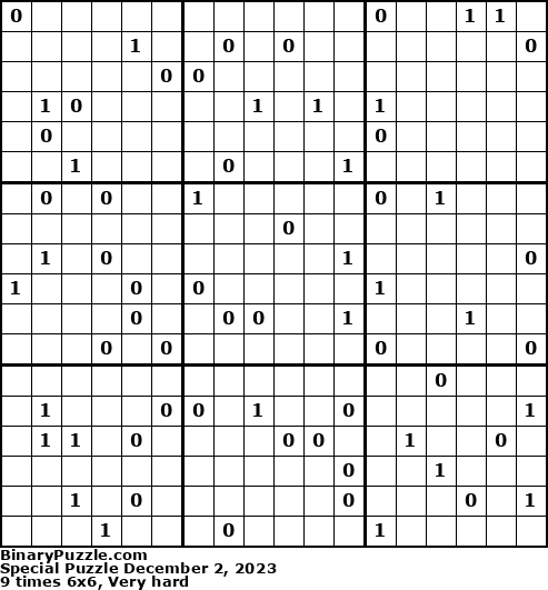 Binary Puzzle