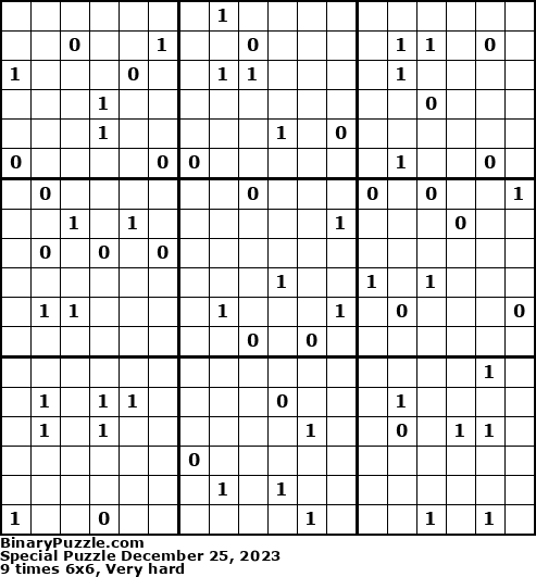 Binary Puzzle