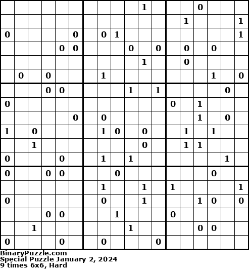 Binary Puzzle