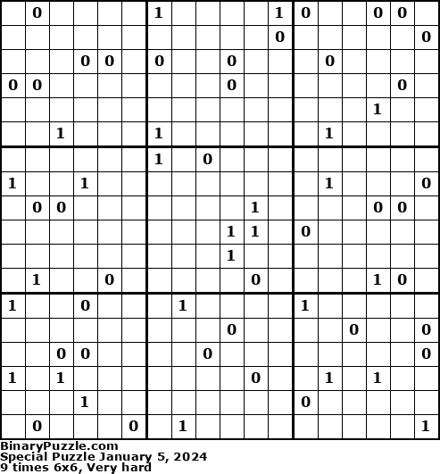 Binary Puzzle