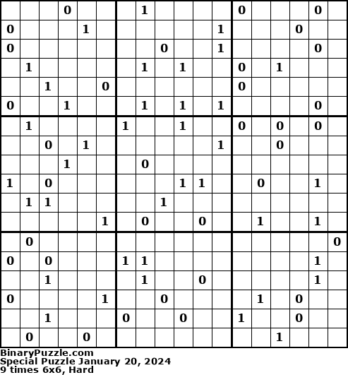 Binary Puzzle