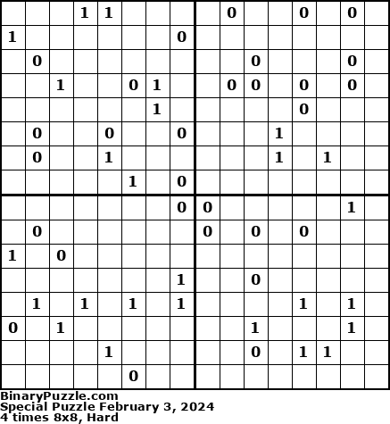 Binary Puzzle