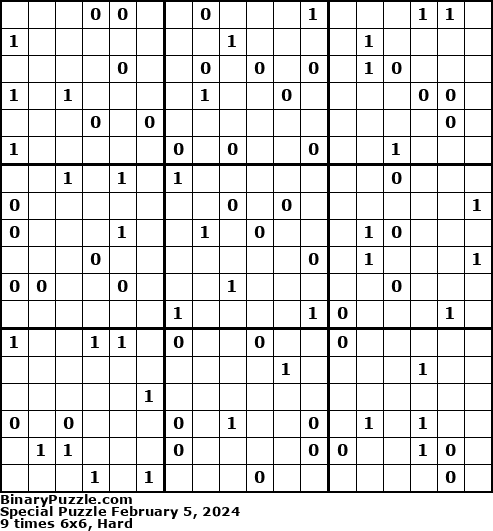 Binary Puzzle