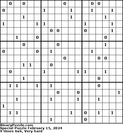 Binary Puzzle