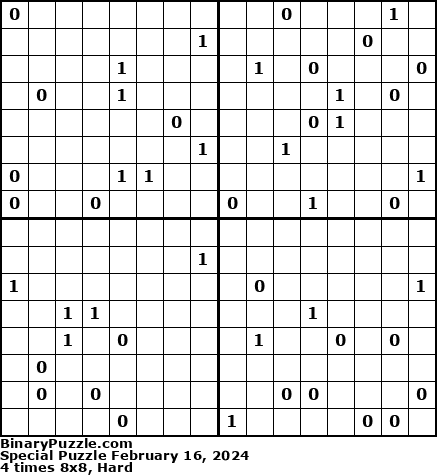 Binary Puzzle