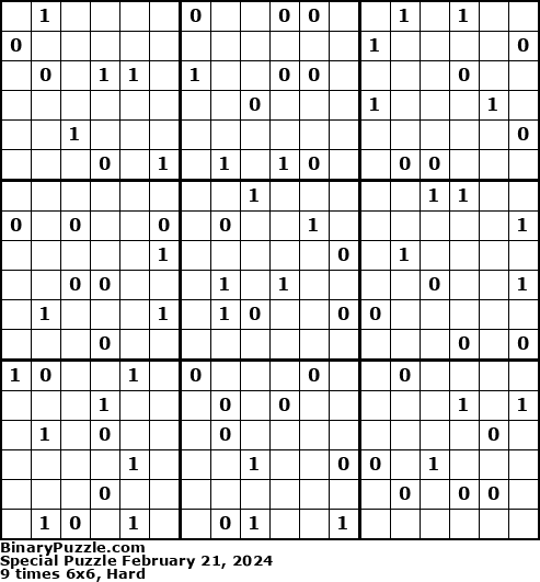 Binary Puzzle