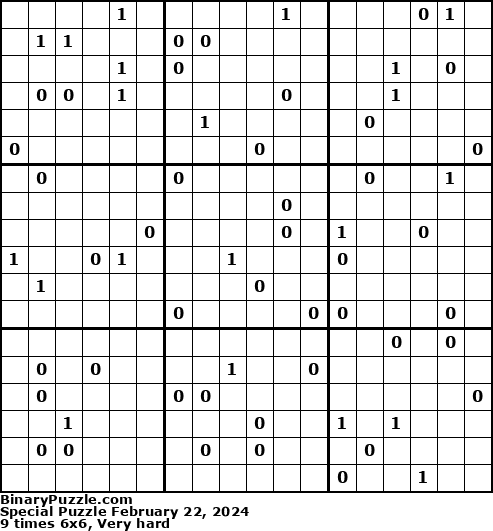 Binary Puzzle