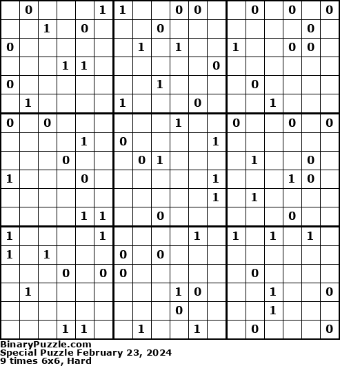 Binary Puzzle