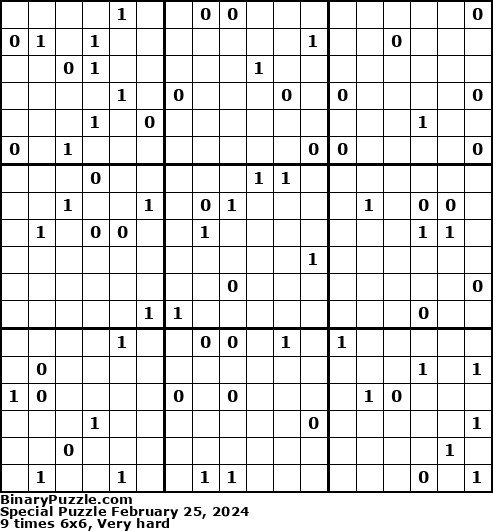 Binary Puzzle