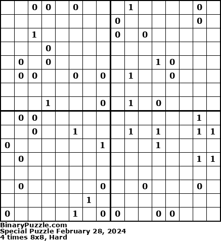 Binary Puzzle