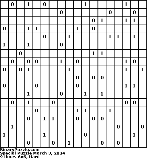 Binary Puzzle