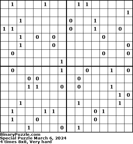 Binary Puzzle