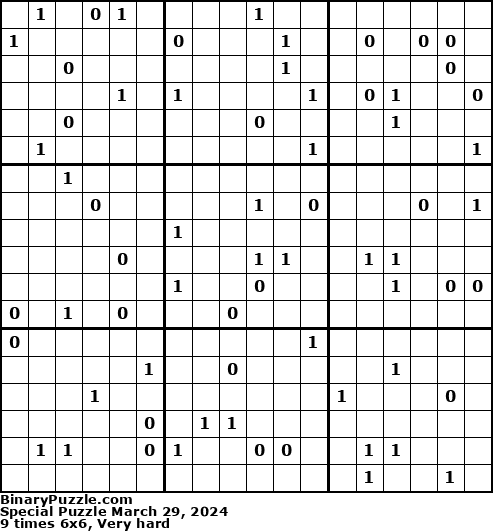 Binary Puzzle