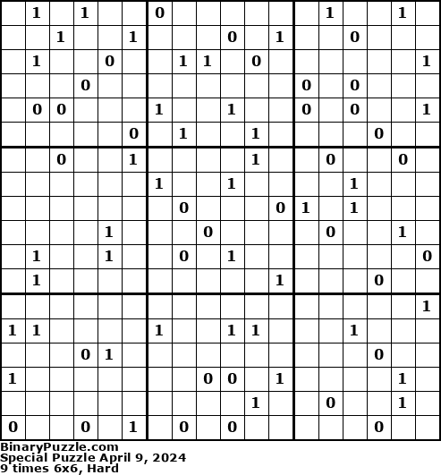 Binary Puzzle