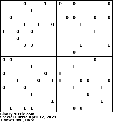 Binary Puzzle