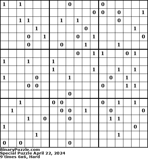 Binary Puzzle